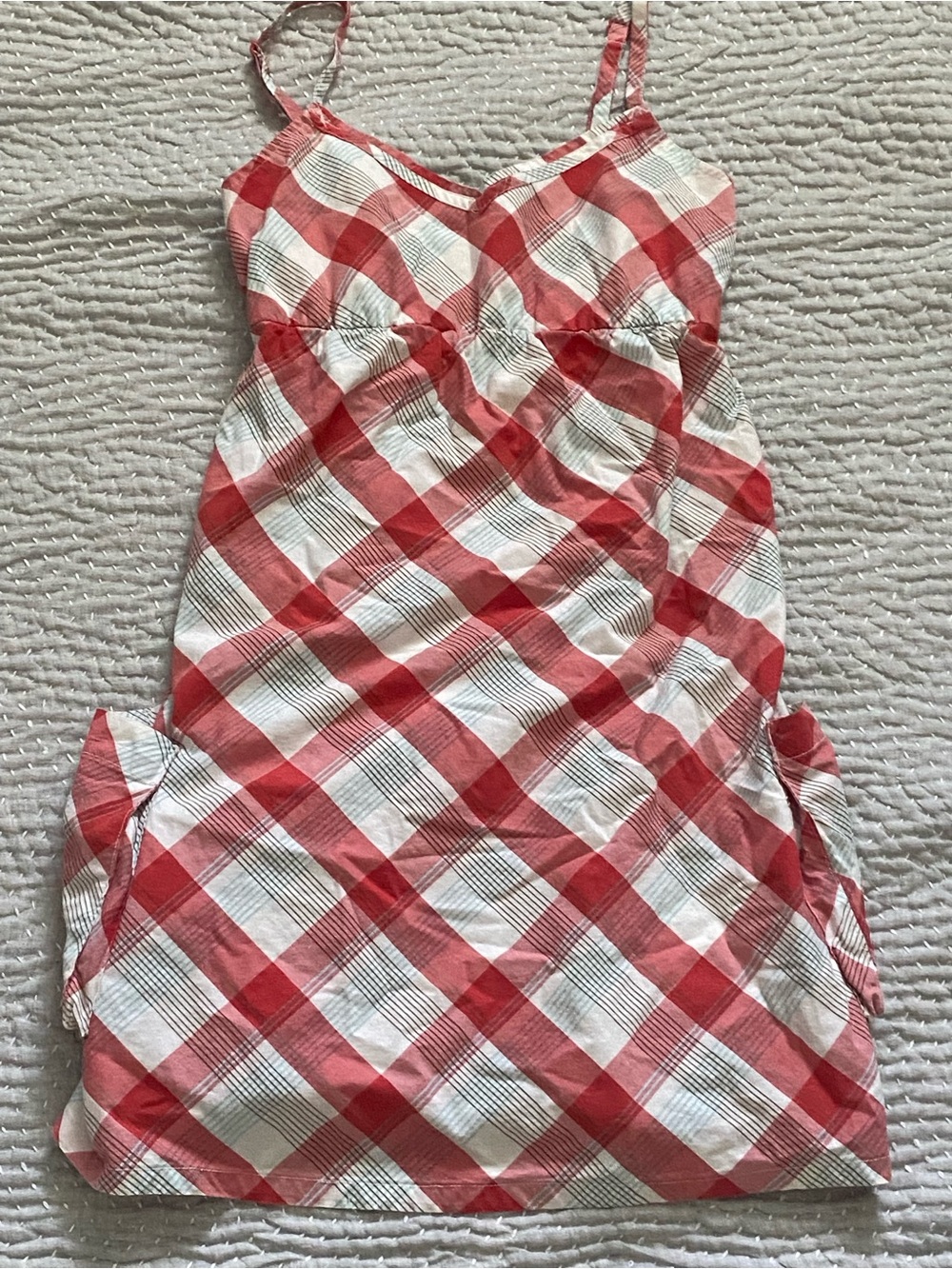 Roxy Red & White Plaid Sundress.